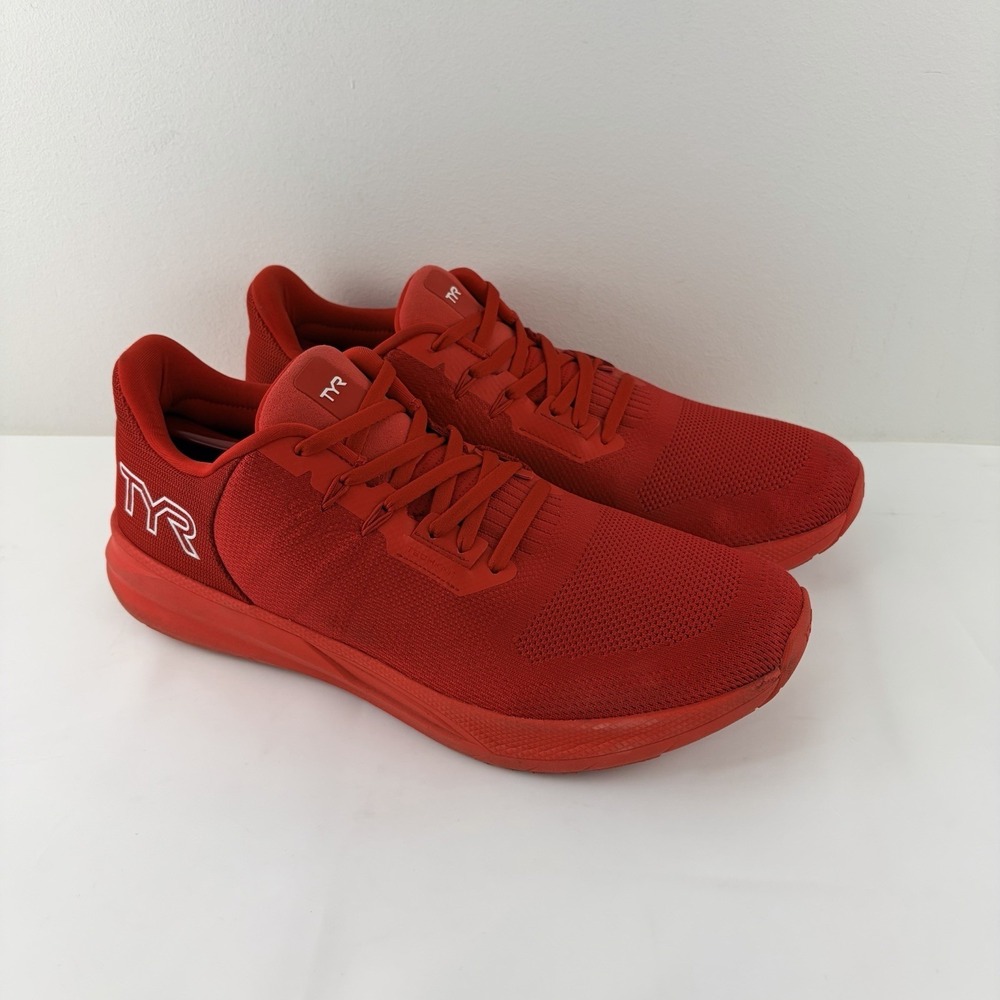 TYR Red Athletic Running Shoes